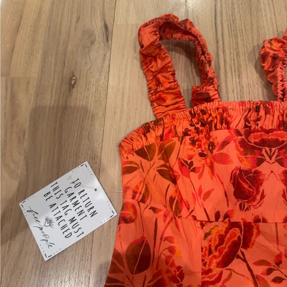 Free People Matilde Coral Mini Dress NWT - Picture 2 of 5